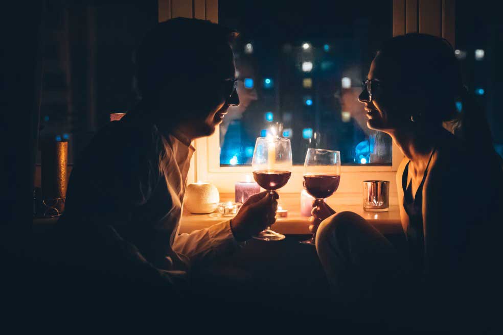 Cena romántiica en Málaga